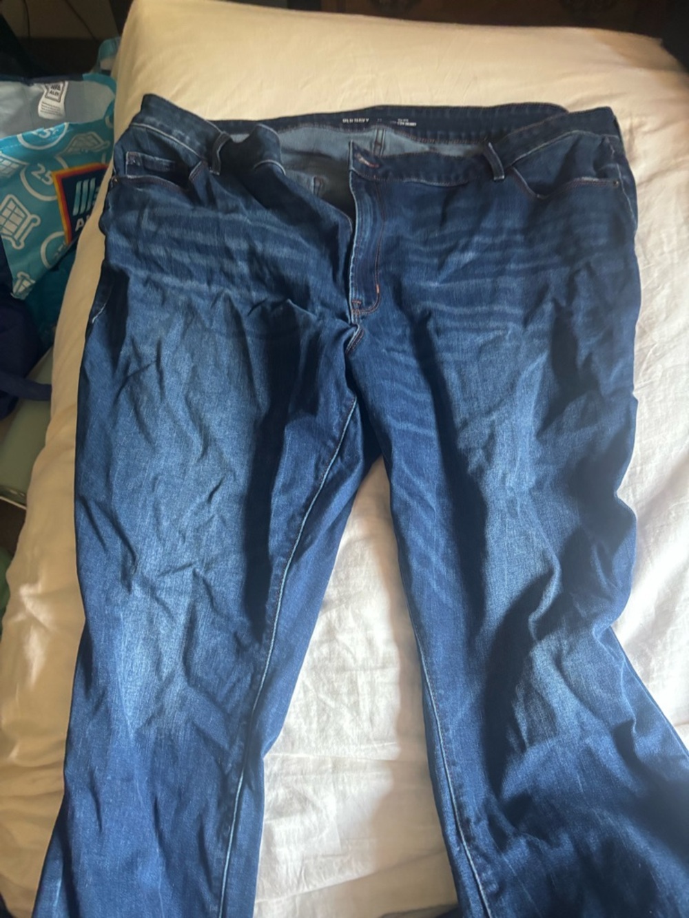 Old Navy Mid-Rise Pop Icon Skinny Jeans in Dark Blue